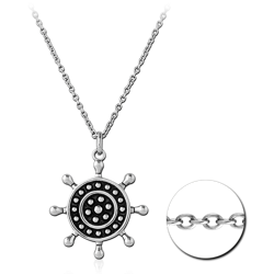 SURGICAL STEEL GRADE 316L  NECKLACE WITH PENDANT