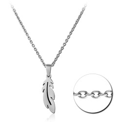 SURGICAL STEEL GRADE 316L  NECKLACE WITH PENDANT