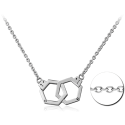 SURGICAL STEEL GRADE 316L NECKLACE WITH PENDANT