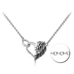 SURGICAL STEEL GRADE 316L NECKLACE WITH PENDANT