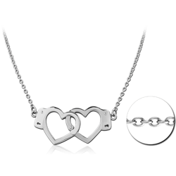 SURGICAL STEEL GRADE 316L NECKLACE WITH PENDANT