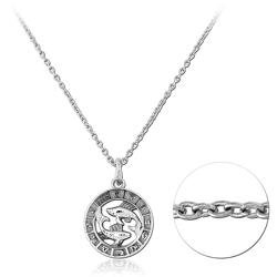 SURGICAL STEEL GRADE 316L NECKLACE WITH PENDANT