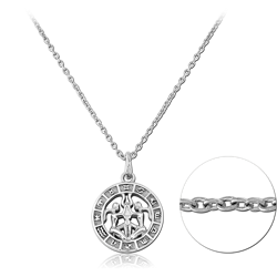 SURGICAL STEEL GRADE 316L NECKLACE WITH PENDANT