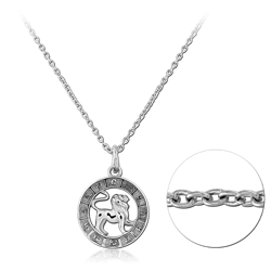 SURGICAL STEEL GRADE 316L NECKLACE WITH PENDANT