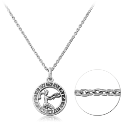 SURGICAL STEEL GRADE 316L NECKLACE WITH PENDANT