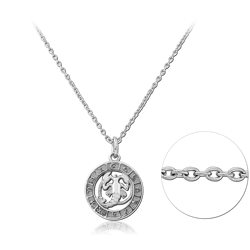SURGICAL STEEL GRADE 316L NECKLACE WITH PENDANT