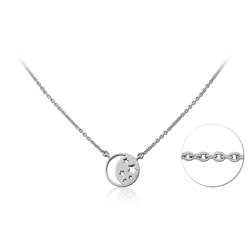 SURGICAL STEEL GRADE 316L NECKLACE WITH PENDANT