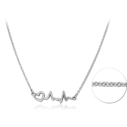 SURGICAL STEEL GRADE 316L NECKLACE WITH PENDANT