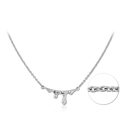 SURGICAL STEEL GRADE 316L NECKLACE WITH PENDANT
