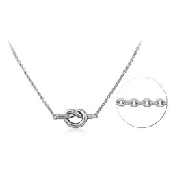 SURGICAL STEEL GRADE 316L NECKLACE WITH PENDANT
