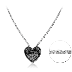 SURGICAL STEEL GRADE 316L NECKLACE WITH PENDANT