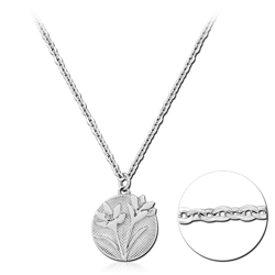 SURGICAL STEEL GRADE 316L NECKLACE WITH PENDANT