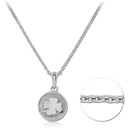 SURGICAL STEEL GRADE 316L NECKLACE WITH PENDANT