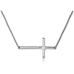 STERLING STERLING 925 SILVER 925 NECKLACE WITH PENDANT - CROSS