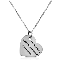 STERLING STERLING 925 SILVER 925 NECKLACE WITH PENDANT - HEART