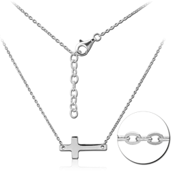 STERLING STERLING 925 SILVER 925 NECKLACE WITH PENDANT - CROSS