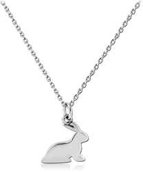 STERLING STERLING 925 SILVER 925 NECKLACE WITH PENDANT - RABBIT