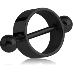 BLACK PVD COATED SURGICAL STEEL GRADE 316L CIRCLE NIPPLE SHIELD