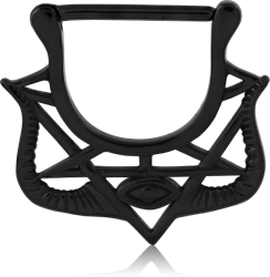 BLACK PVD COATED SURGICAL STEEL GRADE 316L NIPPLE CLICKER