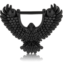 BLACK PVD COATED SURGICAL STEEL GRADE 316L NIPPLE SHIELD