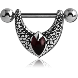 SURGICAL STEEL GRADE 316L KOOL KATANA STONE NIPPLE SHIELD