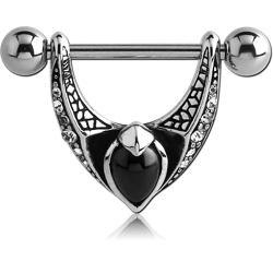 SURGICAL STEEL GRADE 316L KOOL KATANA STONE NIPPLE SHIELD