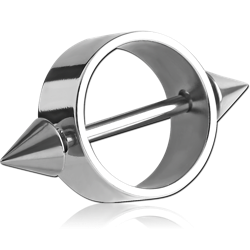 SURGICAL STEEL GRADE 316L NIPPLE SHIELD WITH CONES