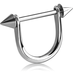 SURGICAL STEEL GRADE 316L NIPPLE STIRRUP WITH CONES
