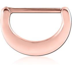 ROSE GOLD PVD COATED SURGICAL STEEL GRADE 316L NIPPLE CLICKER
