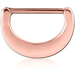 ROSE GOLD PVD COATED SURGICAL STEEL GRADE 316L NIPPLE CLICKER