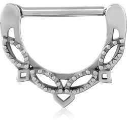 SURGICAL STEEL GRADE 316L NIPPLE CLICKER