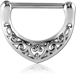 SURGICAL STEEL GRADE 316L NIPPLE CLICKER - FILIGREE