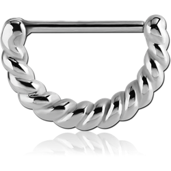 SURGICAL STEEL GRADE 316L NIPPLE CLICKER - ROPE