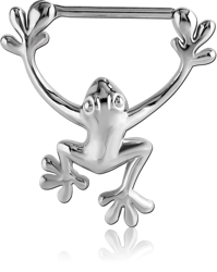 SURGICAL STEEL GRADE 316L NIPPLE CLICKER - FROG
