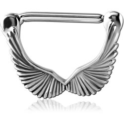 SURGICAL STEEL GRADE 316L NIPPLE CLICKER - WINGS