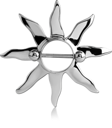 SURGICAL STEEL GRADE 316L NIPPLE SHIELD - SUN