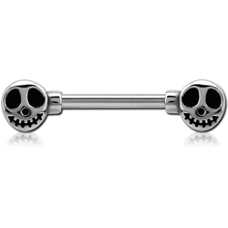 SURGICAL STEEL GRADE 316L NIPPLE BAR  - GHOST