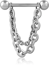 SURGICAL STEEL GRADE 316L CHAIN NIPPLE SHIELD