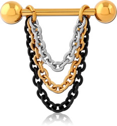 SURGICAL STEEL GRADE 316L CHAIN NIPPLE SHIELD