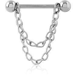 SURGICAL STEEL GRADE 316L CHAIN NIPPLE SHIELD