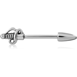 SURGICAL STEEL GRADE 316L CHAIN JEWELED NIPPLE SHIELD