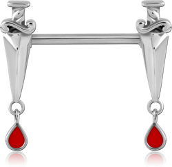 SURGICAL STEEL GRADE 316L NIPPLE BAR