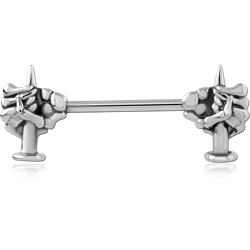SURGICAL STEEL GRADE 316L NIPPLE BAR
