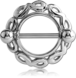 SURGICAL STEEL GRADE 316L NIPPLE SHIELD - CIRCLE INFINITIES