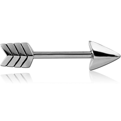 SURGICAL STEEL GRADE 316L NIPPLE BAR- ARROW