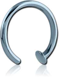 ANODISED SURGICAL STEEL GRADE 316L OPEN NOSE RING