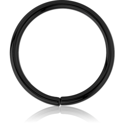 BLACK PVD COATED SURGICAL STEEL GRADE 316L SEAMLESS RING