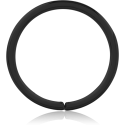 BLACK PVD COATED SURGICAL STEEL GRADE 316L SEAMLESS RING