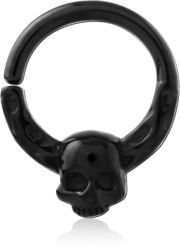 BLACK PVD COATED SURGICAL STEEL GRADE 316L SEAMLESS RING