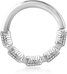 SURGICAL STEEL GRADE 316L SEAMLESS RING